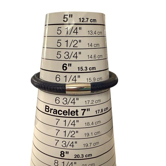 Brighton Woodstock "Let It Be" Blue Leather Snowflake Charm Bracelet 6.5"  Snow - Picture 6 of 7